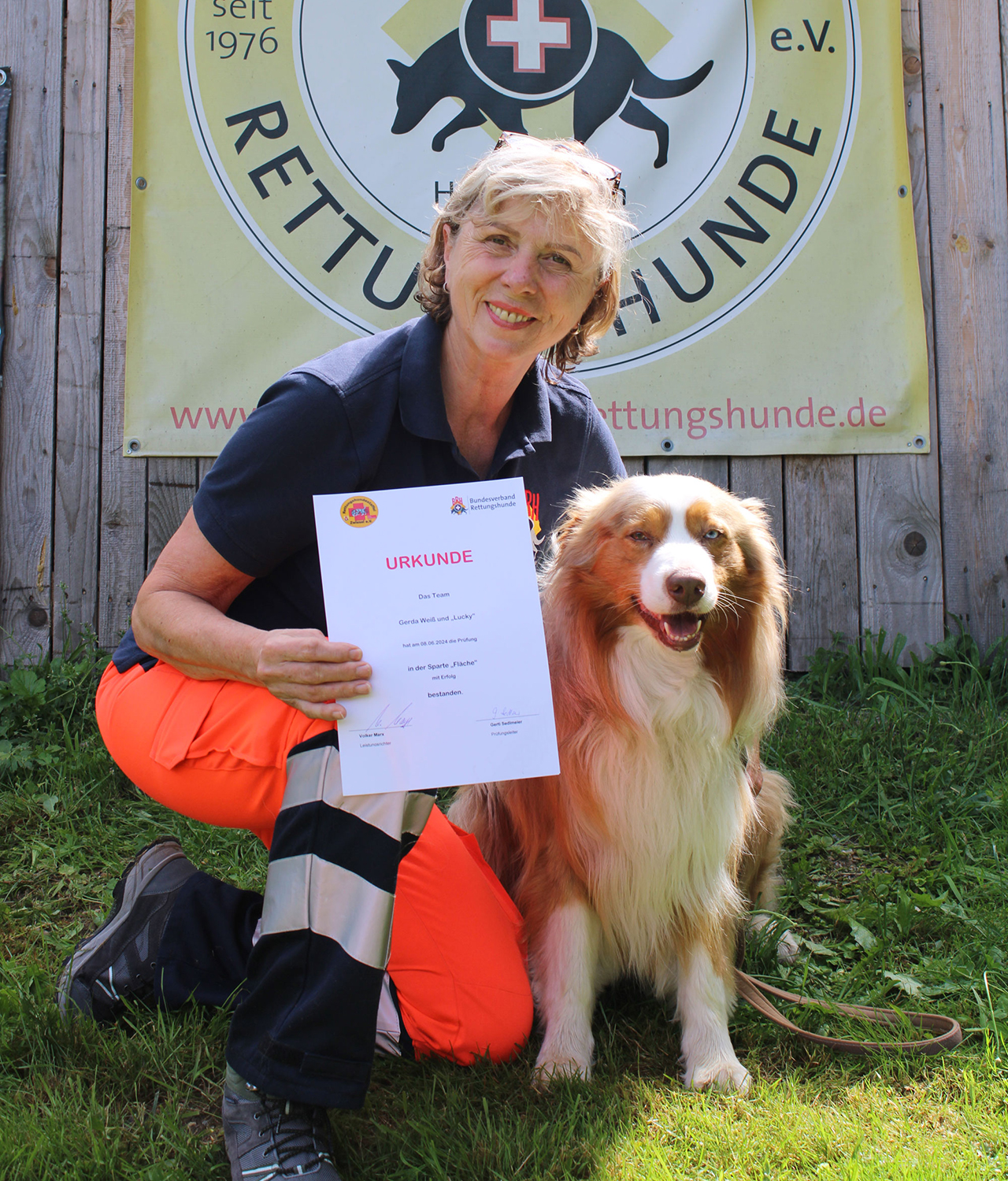 Gerda Weiss mit Lucky