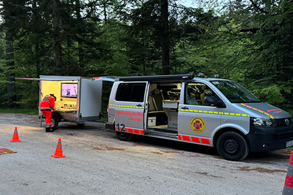 Drohnenortung, Einsatz der Drohne