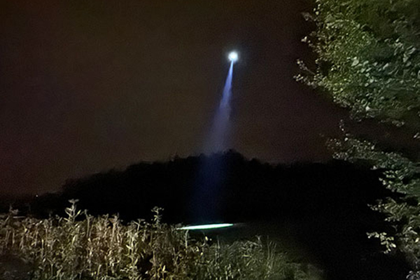 Drohnenortung, Einsatz der Drohne