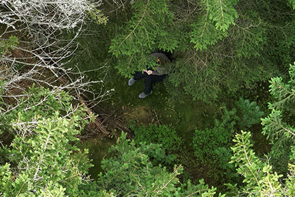 Drohnenortung, Einsatz der Drohne